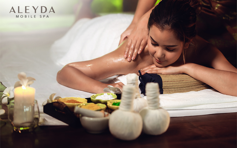 Aroma Therapy Massage With Essential Oil