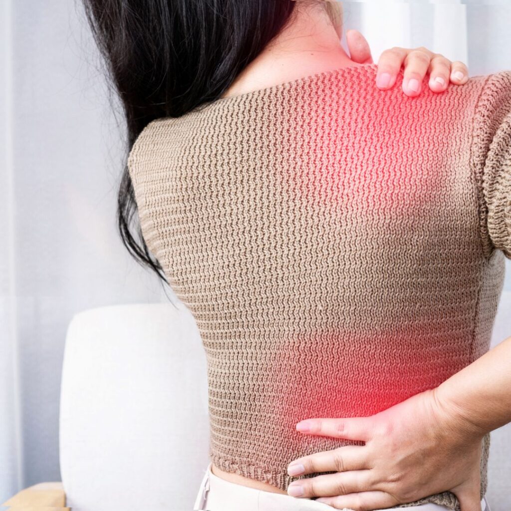 Back pain for hotel room massage