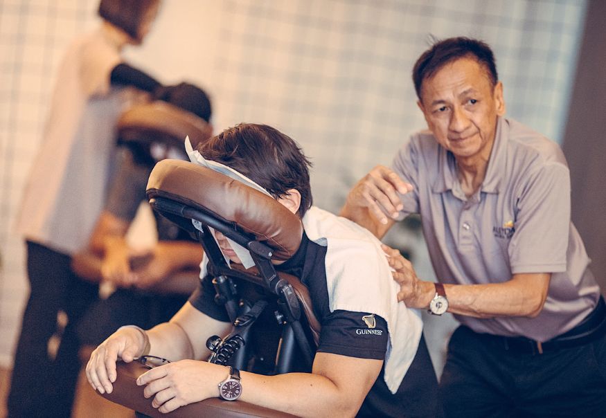 Corporate wellness massage
